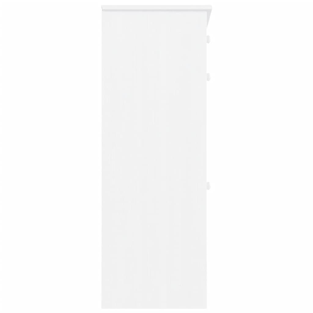 Scarpiera scarpiera mobile portaoggetti ingresso corridoio soggiorno ALTA 77 x 35 x 96 cm legno massello di pino bianco 02_0021400