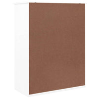 Scarpiera scarpiera mobile portaoggetti ingresso corridoio soggiorno ALTA 77 x 35 x 96 cm legno massello di pino bianco 02_0021400