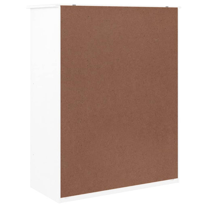 Scarpiera scarpiera mobile portaoggetti ingresso corridoio soggiorno ALTA 77 x 35 x 96 cm legno massello di pino bianco 02_0021400