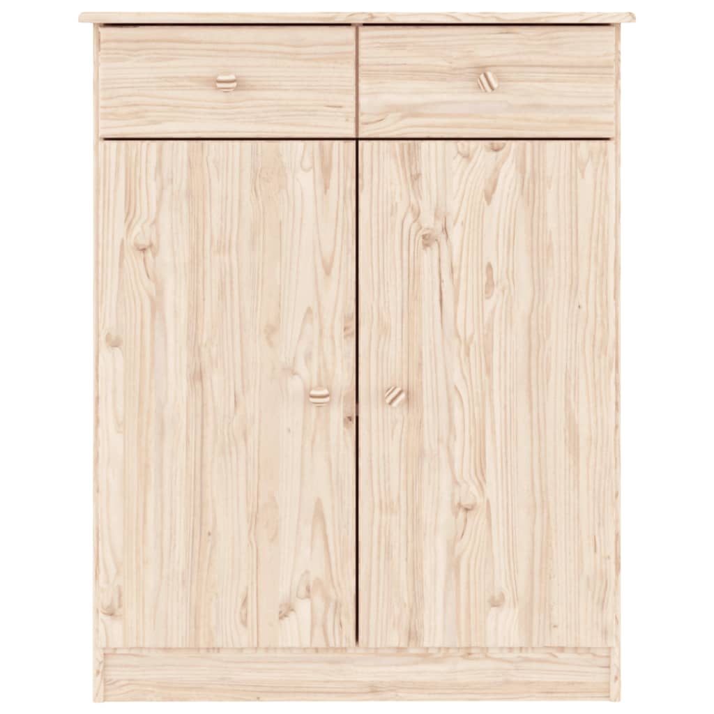 Scarpiera scarpiera mobile portaoggetti ingresso corridoio soggiorno ALTA 77 x 35 x 96 cm legno massello di pino marrone 02_0021399