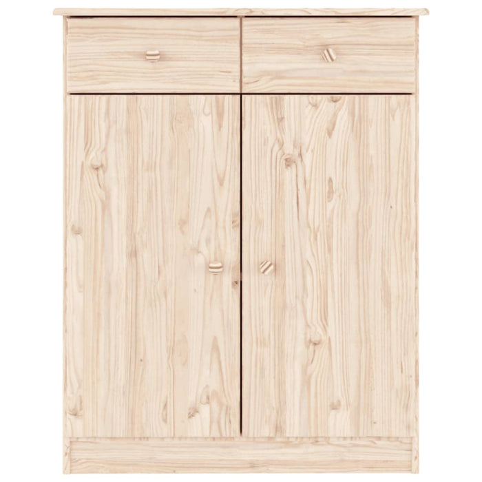 Scarpiera scarpiera mobile portaoggetti ingresso corridoio soggiorno ALTA 77 x 35 x 96 cm legno massello di pino marrone 02_0021399