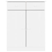 Scarpiera ALTA Bianca 77x35x96 cm in Legno Massello di Pino 353926