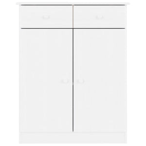 Scarpiera ALTA Bianca 77x35x96 cm in Legno Massello di Pino 353926