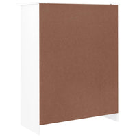 Scarpiera ALTA Bianca 77x35x96 cm in Legno Massello di Pino 353926