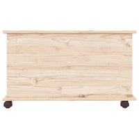 Cassapanca con Ruote ALTA 73x39,5x43 cm Legno Massello di Pino 353927