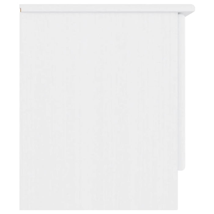 Mobile TV ALTA Bianco 112x35x41 cm in Legno Massello di Pino 353936