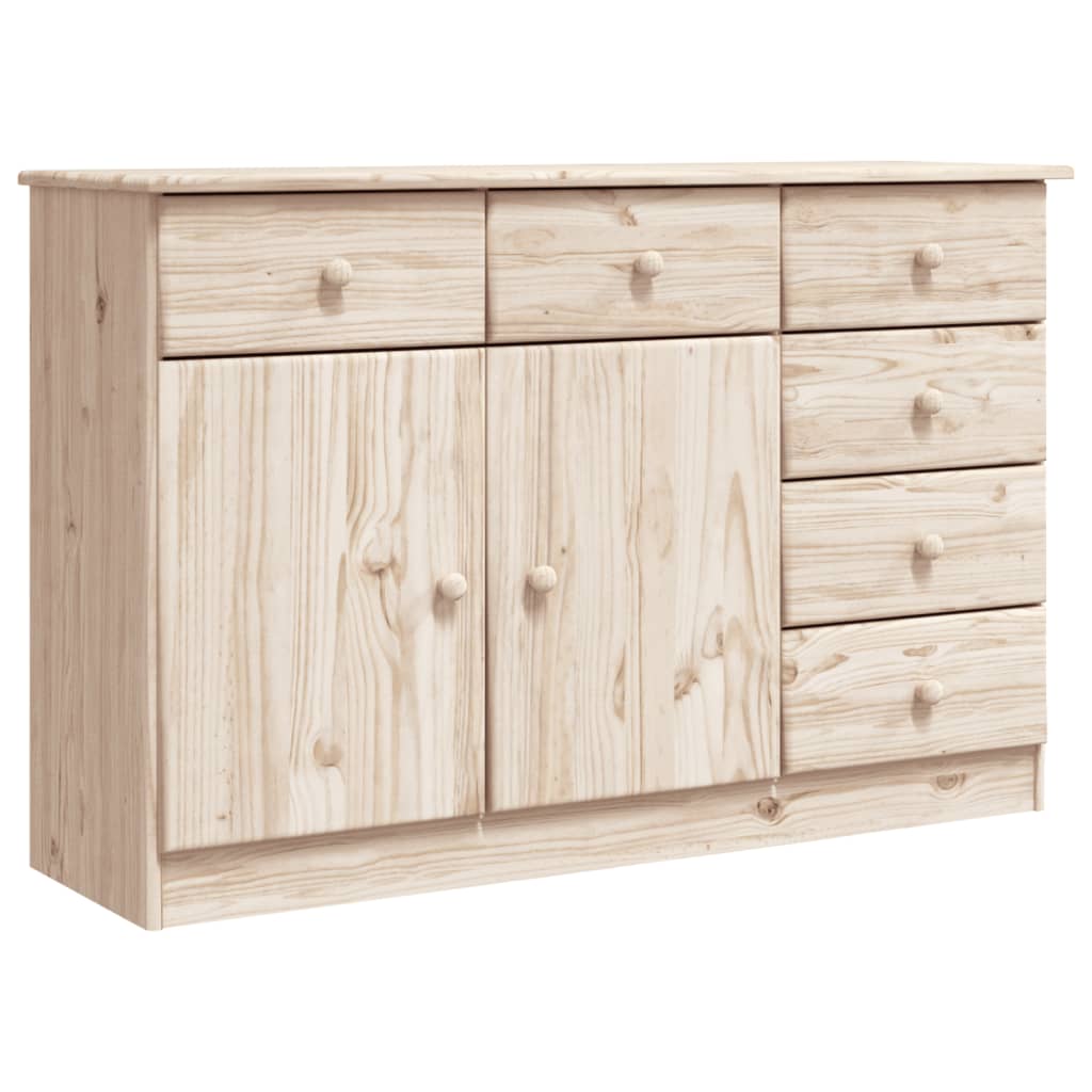 Credenza ALTA 112x35x73 cm in Legno Massello di Pino 353939