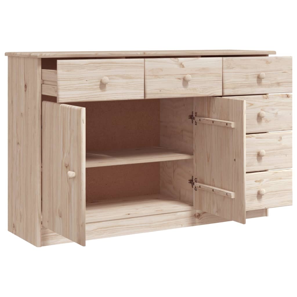 Credenza ALTA 112x35x73 cm in Legno Massello di Pino 353939