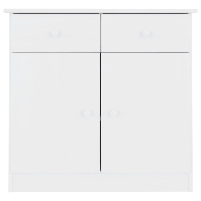 Credenza ALTA Bianca 77x35x73 cm in Legno Massello di Pino 353942