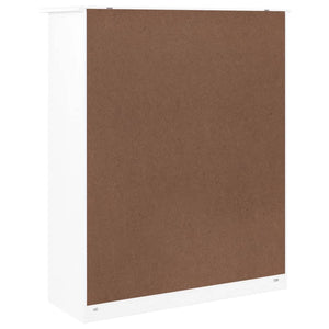 Piano Comò ALTA Bianco 77x30x92 cm in Legno Massello di Pino 353946