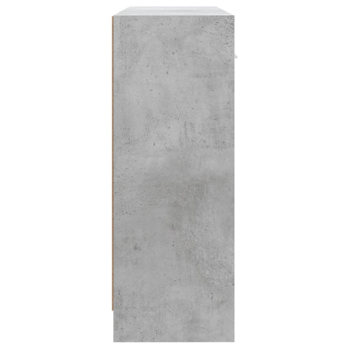 Credenza Grigio Cemento 91x28x75 cm in Legno Multistrato 823012