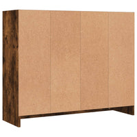 Credenza Rovere Fumo 91x28x75 cm in Legno Multistrato 823013