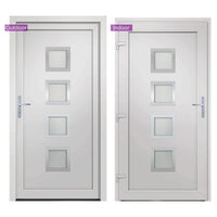 Porta Ingresso Bianca 98x190 cm in PVC 3187838