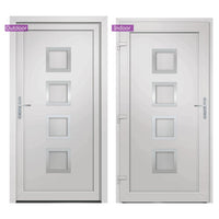 Porta Ingresso Bianca 108x200 cm in PVC 3187841