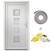 Porta Ingresso Bianca 98x208 cm in PVC 3187846