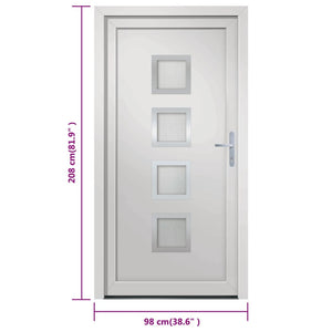 Porta Ingresso Bianca 98x208 cm in PVC 3187846