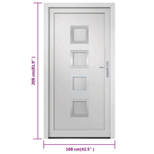 Porta Ingresso Bianca 108x208 cm in PVC 3187848