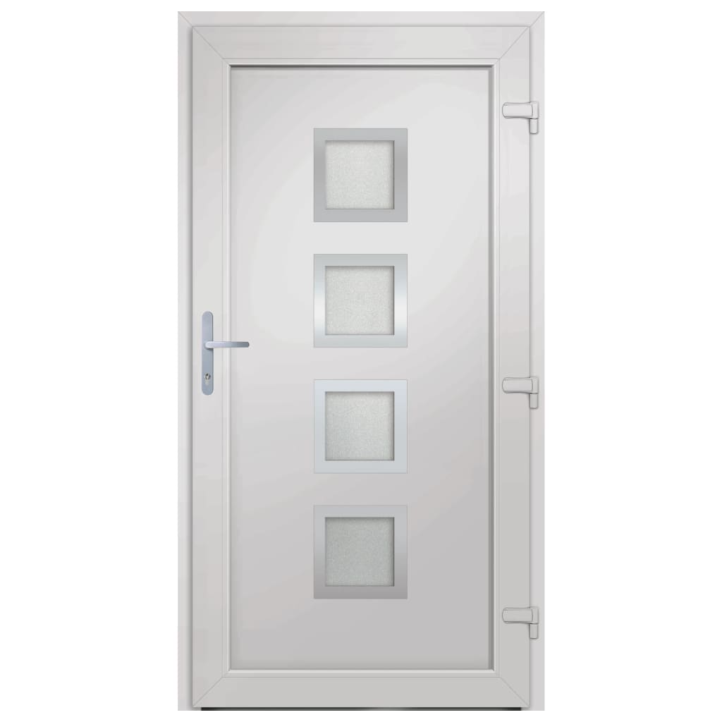 Porta Ingresso Antracite 88x200 cm in PVC 3187855