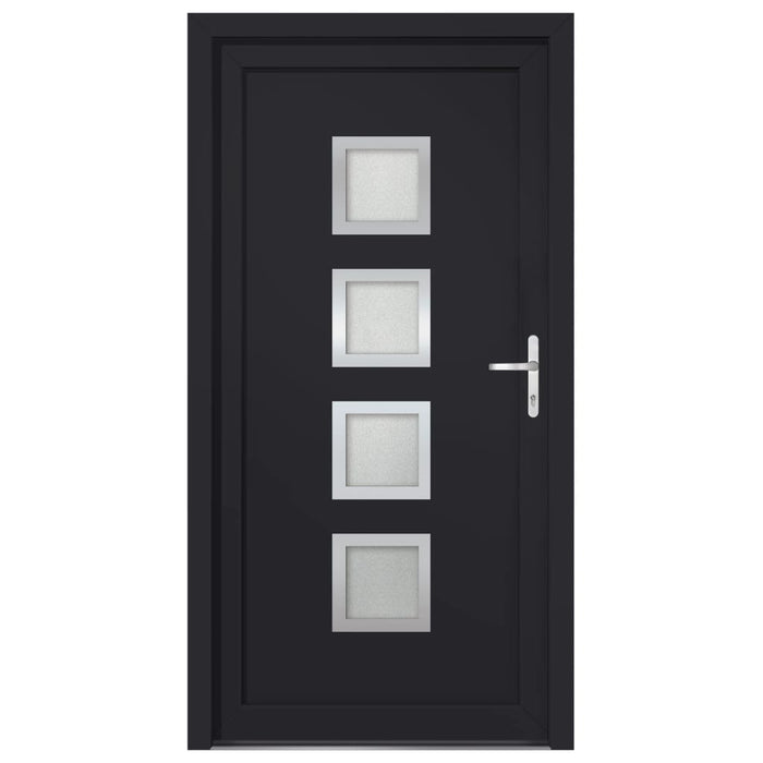 Porta Ingresso Antracite 98x190 cm in PVC 3187856