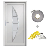 Porta Ingresso Bianca 98x190 cm in PVC 3187862