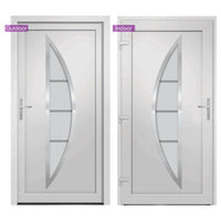 vidaXL Porta Ingresso Bianca 98x190 cm in PVC