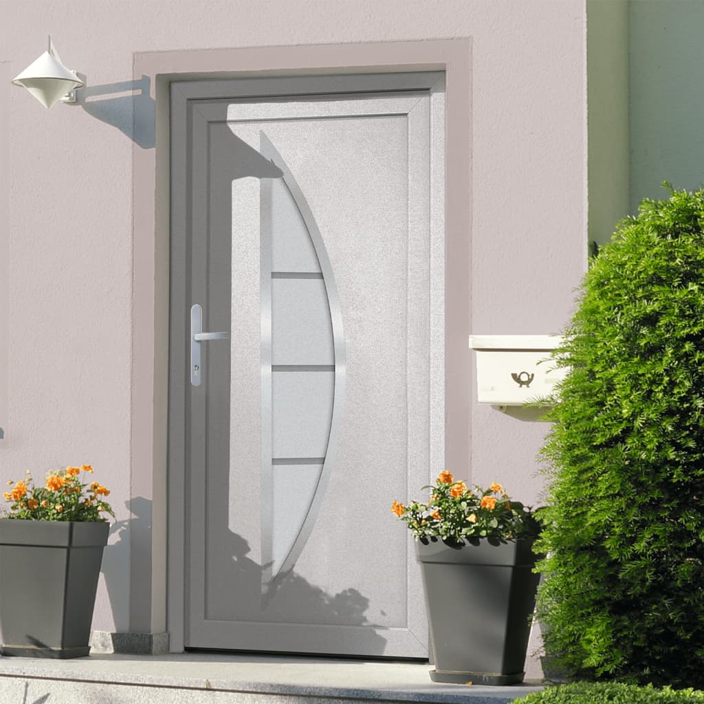 Porta Ingresso Bianca 98x190 cm in PVC 3187862