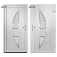 Porta Ingresso Bianca 98x208 cm in PVC 3187870