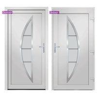 Porta Ingresso Bianca 108x200 cm in PVC 3187871