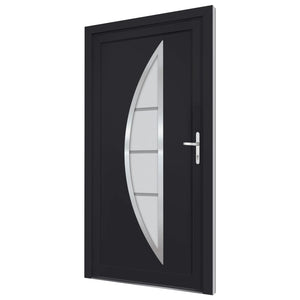Porta Ingresso Antracite 98x190 cm in PVC 3187880