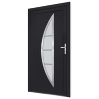 Porta Ingresso Antracite 98x200 cm in PVC 3187881
