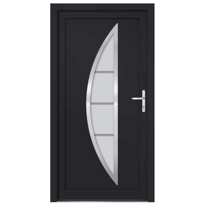 Porta Ingresso Antracite 108x200 cm in PVC 3187883