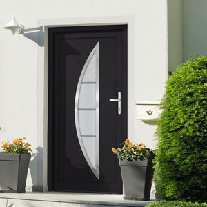 Porta Ingresso Antracite 108x208 cm in PVC 3187884