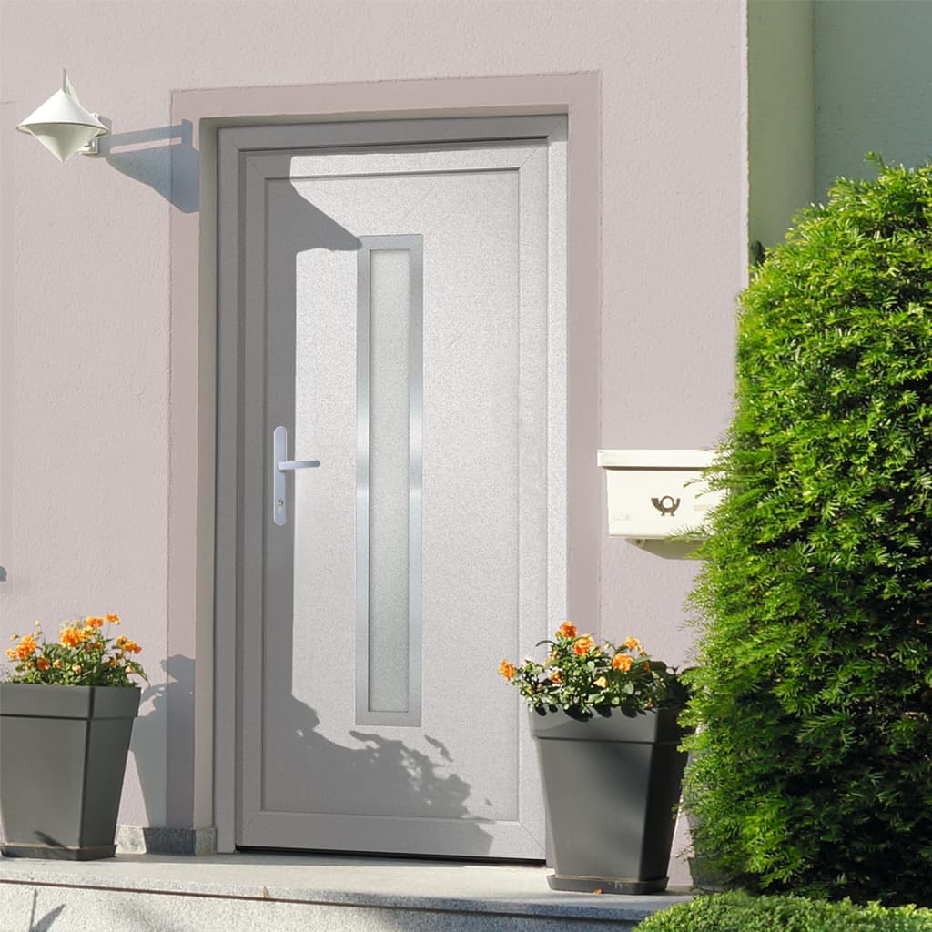 Porta Ingresso Bianca 98x190 cm in PVC 3187886
