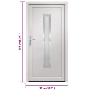 Porta Ingresso Bianca 98x208 cm in PVC 3187888