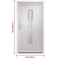 Porta Ingresso Bianca 98x208 cm in PVC