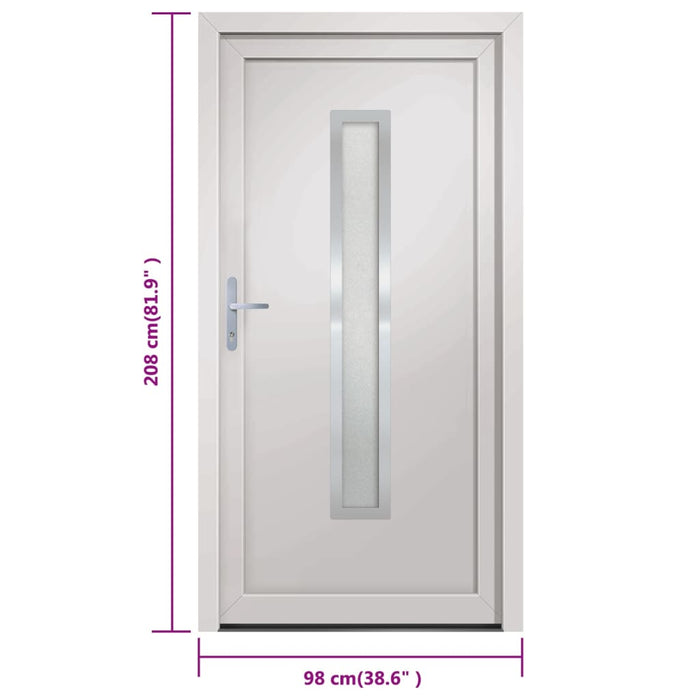 Porta Ingresso Bianca 98x208 cm in PVC