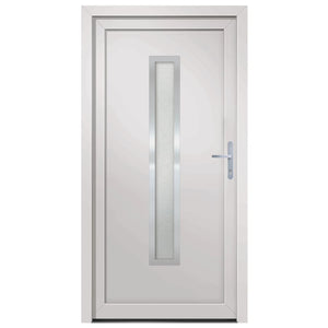 Porta Ingresso Bianca 98x190 cm in PVC 3187892