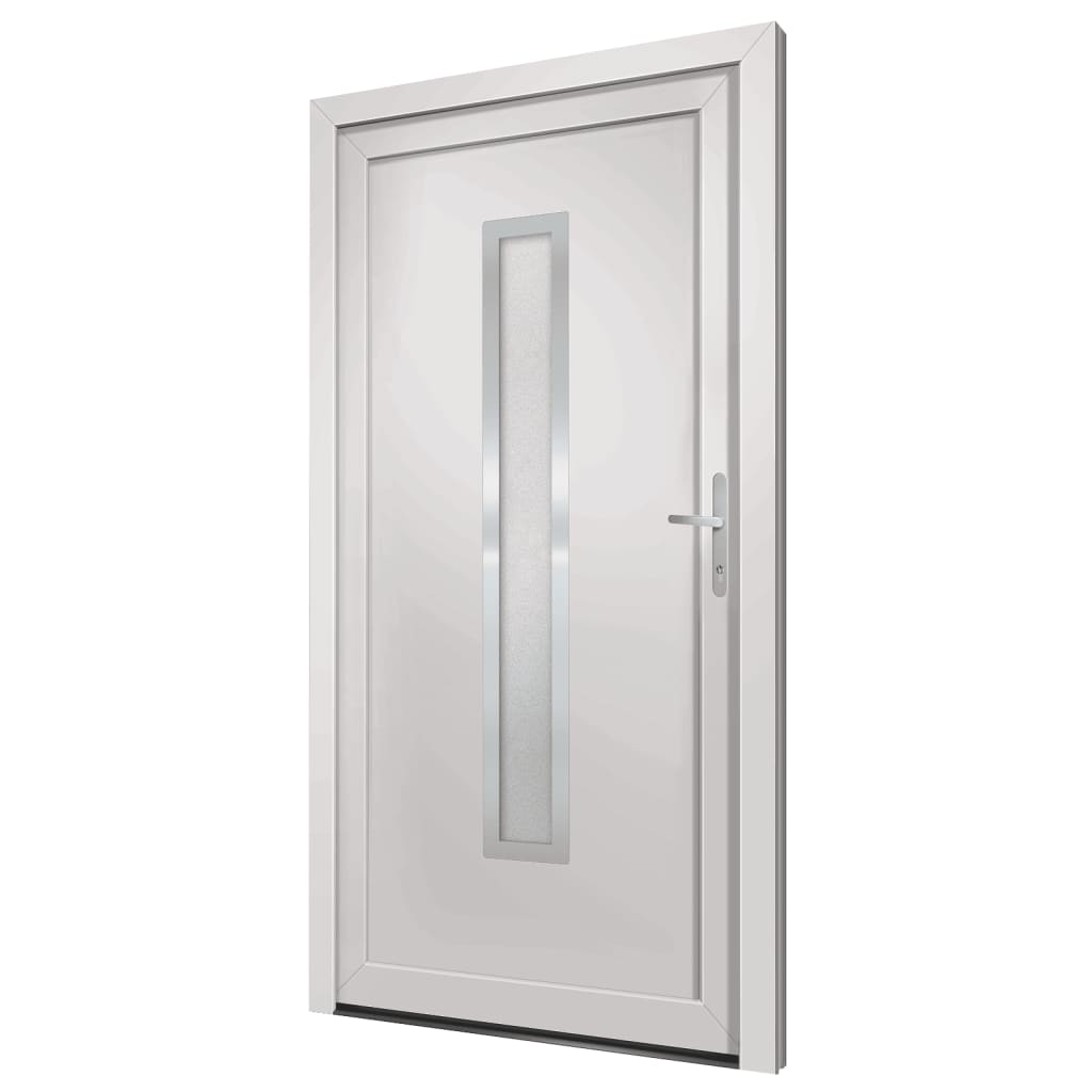 Porta Ingresso Bianca 98x190 cm in PVC 3187892