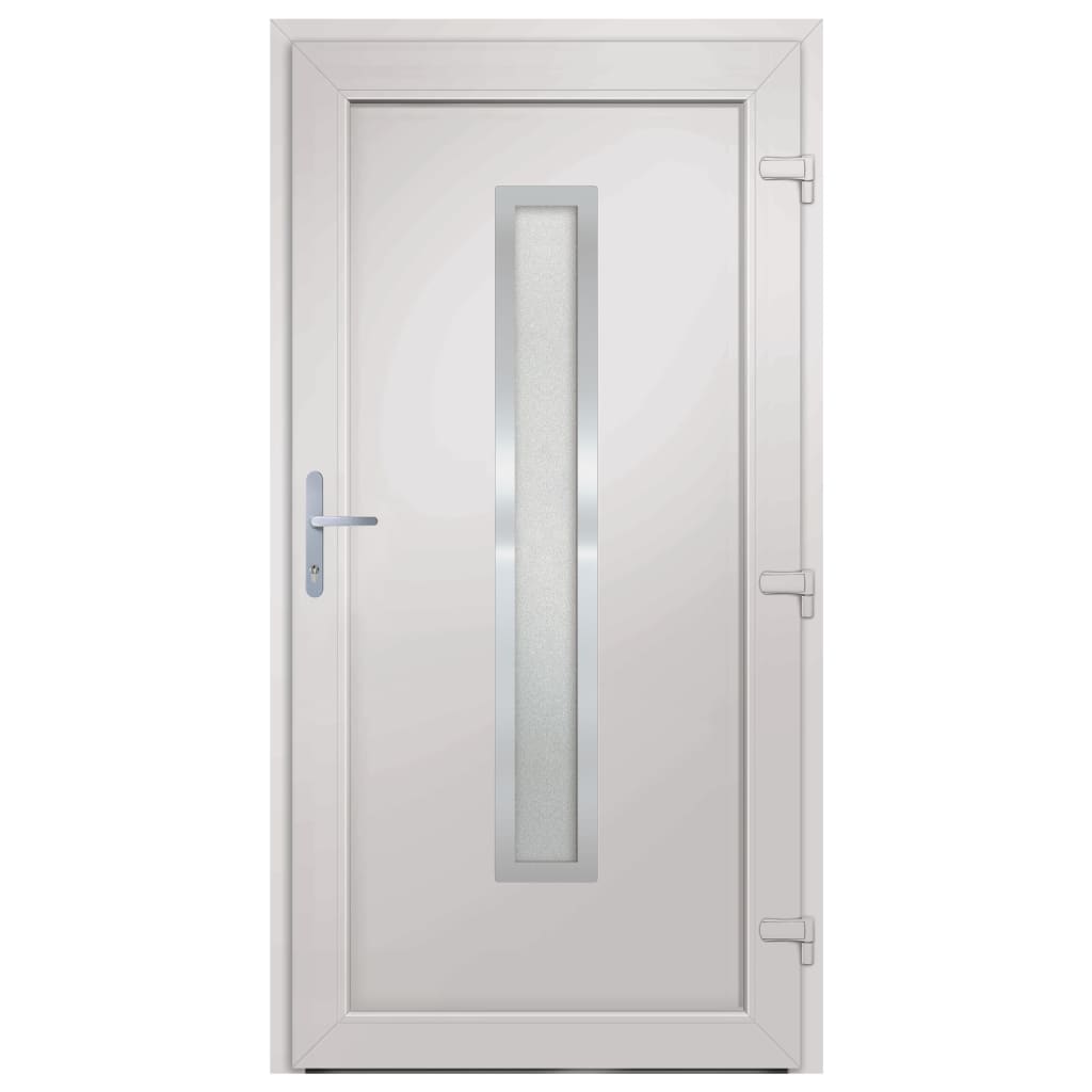 Porta Ingresso Bianca 98x190 cm in PVC 3187892