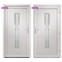 Porta Ingresso Bianca 98x190 cm in PVC 3187892