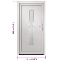Porta Ingresso Bianca 98x200 cm in PVC 3187893