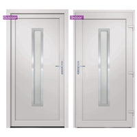 Porta Ingresso Bianca 98x208 cm in PVC 3187894