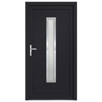 Porta Ingresso Antracite 98x190 cm in PVC 3187898