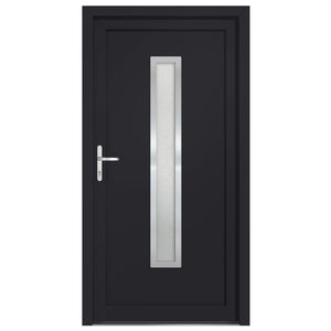 Porta Ingresso Antracite 98x190 cm in PVC 3187898