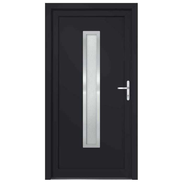Porta Ingresso Antracite 98x208 cm in PVC 3187906
