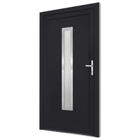 Porta Ingresso Antracite 98x208 cm in PVC 3187906