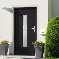 Porta Ingresso Antracite 98x208 cm in PVC 3187906