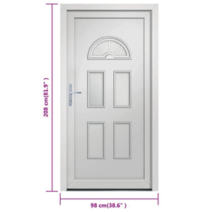 Porta Ingresso Bianca 98x208 cm in PVC 3187913