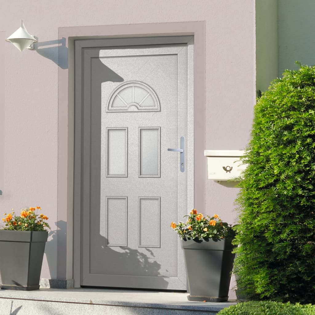 Porta Ingresso Bianca 88x208 cm in PVC 3187918