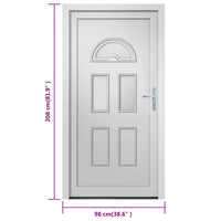 Porta Ingresso Bianca 98x208 cm in PVC 3187919